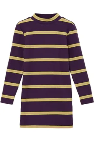 QS by s.Oliver Junior Mädchen Kleid gestreift Lilac 128