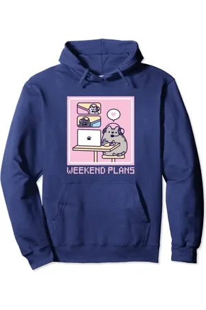Pusheen Wochenendpläne Gaming Hoodie Pullover Hoodie