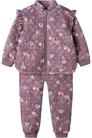 NAME IT Mädchen NMFMOON Quilt Set AOP 1FO Schneeanzug, , 110