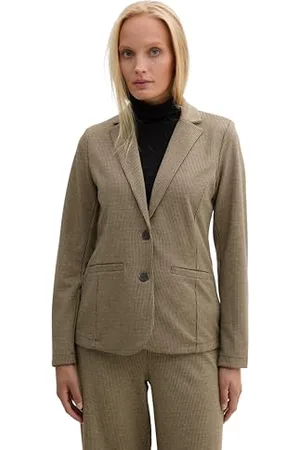 TOM TAILOR Damen Jersey Jacquard Blazer, , S