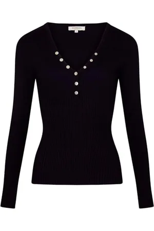 Morgan Langarmpullover mit Knöpfen XL