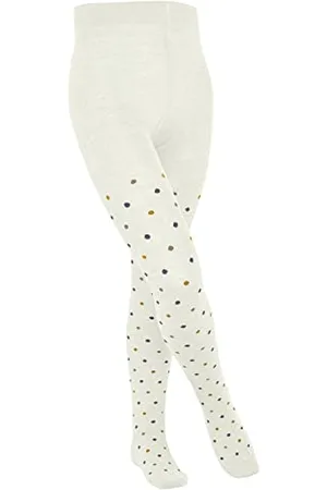 Falke Unisex Kinder Strumpfhose Multidot K Ti Baumwolle dick gemustert 1 Stück, , 122-128