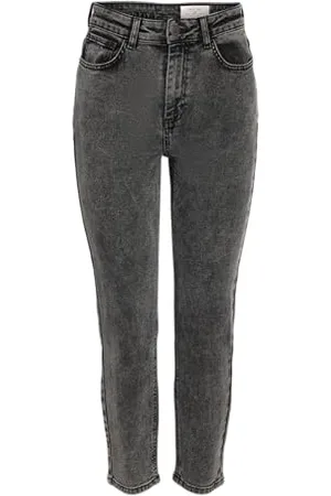 Noisy May Damen NMMONI HW Straight ANK Acid AZ391DG NOOS Gerade Jeans, , 30W/ x 30L