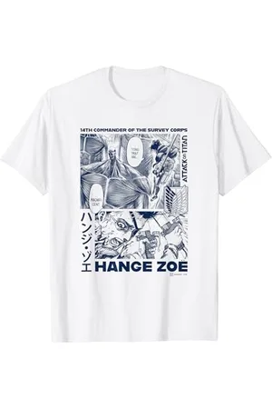 Attack on Titan Commander Hange Zoe Big Chest Manga Poster T-Shirt