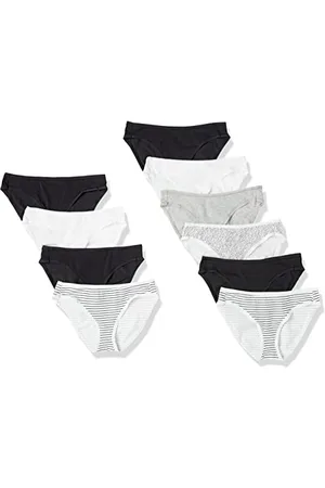 Amazon Damen Bikinihose aus Baumwolle (in Übergröße erhältlich), 10er-Pack, , 36