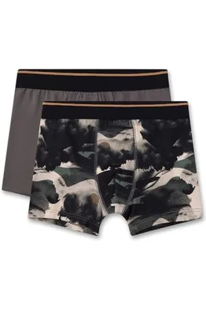 Sanetta Jungen-Hipshorts (Doppelpack) | Hochwertige und nachhaltige Unterhose für Jungen aus Baumwoll-Mix. Inhalt: 2er Set Unterwäsche für Jungen 164