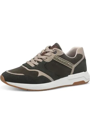 QS by s.Oliver Herren Sneaker flach Sportlich Vegan, Grün , 40 EU
