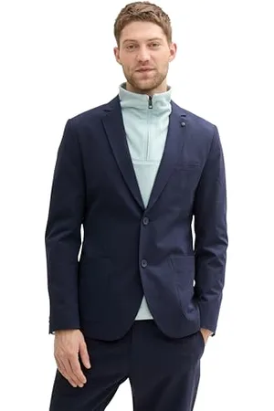 TOM TAILOR Herren 1042866 Performance Blazer, 10668-Sky Captain Blue, 54