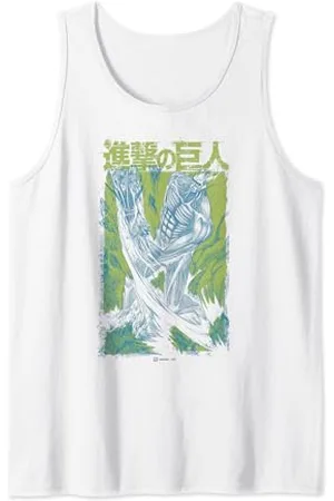 Attack on Titan Colossal Titan Kanji Manga Green Epic Poster Tank Top