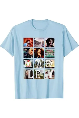 Bob Marley Official Block Images T-Shirt