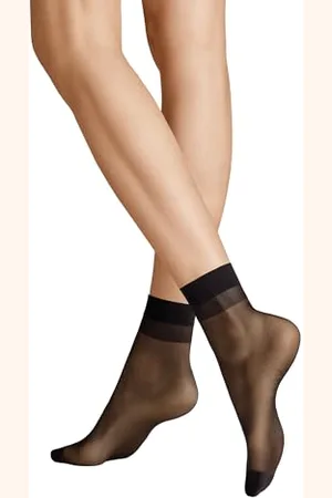 Hudson Damen Socken Simply 20 3-Pack transparent matt Black 0005 39-42