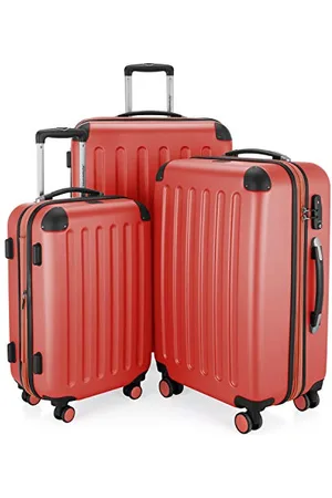 Hauptstadtkoffer SPREE - 3er Trolley-Set Rollkoffer Reisekoffer, (S, M und L) Koffer-Set, 4 Doppel-Rollen,