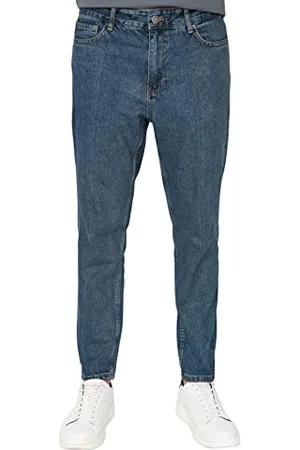 Trendyol Herren Jeans Normale Taille Skinny Relaxed Fit Hose, , 33 W