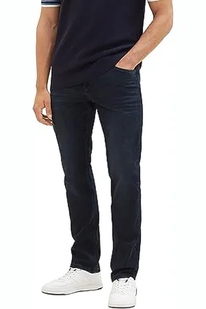 TOM TAILOR Herren 1037638 Josh Regular Slim Jeans mit Stretch, 10170-blue Black Denim, 34/32