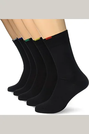 Dim Socken Eco Verstärkte Ferse Und Spitze Herren x5, Black, 39-42