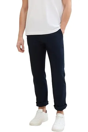 TOM TAILOR Herren Regular Fit Chino Leinen Hose, , 29/32