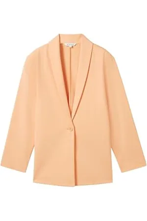 TOM TAILOR Damen Regular Fit Basic Blazer Jacke mit 3/4-Arm, 34891 - , L