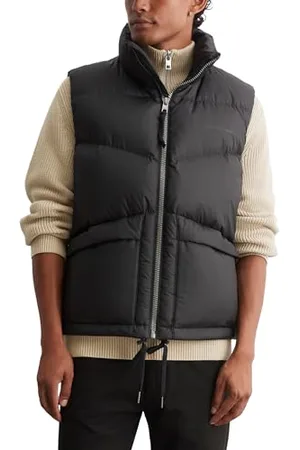 Marc O’ Polo Marc OߴPolo Denim Herren Steppweste mit Stehkragen wasserabweisend, (Black), L