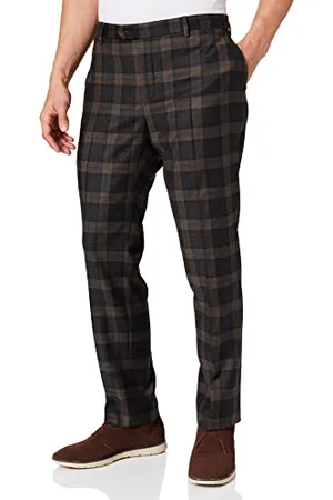 Hackett Mens Plaid Flannel Pants, , 38W/30L