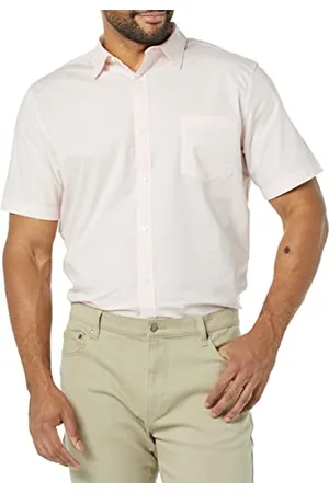 Amazon Herren Kurzärmeliges Hemd aus Popeline, Schmale Passform, , XS