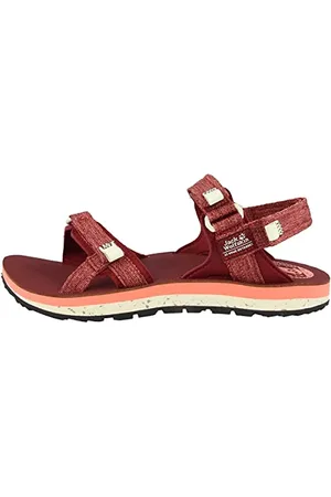 Jack Wolfskin Damen OUTFRESH Deluxe W Sport Sandalen, Rot (Cabernet/Champagne 2136), 39.5 EU