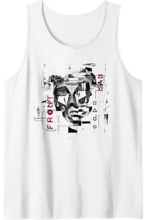Squid Game Front Man Maske mit dunklem Kunstdruck Tank Top