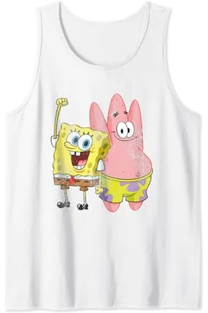 Spongebob SpongeBob & Patrick Distressed Tank Top