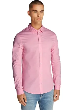 Tommy Hilfiger Herren Hemd Original Stretch Shirt Slim Fit, Rosa (Pink Sugar), XS