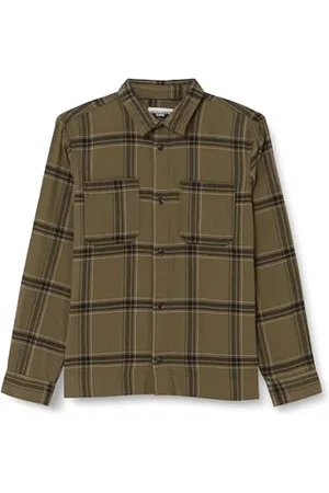 JACK & JONES Herren Jcospace Logan Flannel Overshirt Ls Freizeithemd 12241933 , ,XL