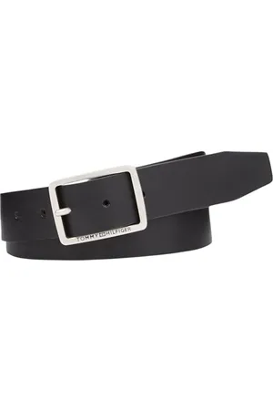 Tommy Hilfiger Herren Gürtel Jeans Buckle 3.5 Ledergürtel, , 85 cm