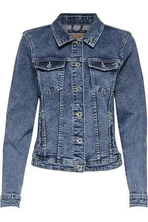 ONLY Damen ONLTIA Life DNM Jacket BB MB BEX02 15170682, Medium Blue Denim, 40