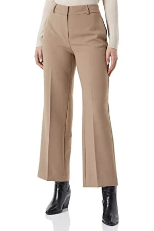 SELECTED Damen Slfrita Mw Wide Pant Camel Mlg N Noos, , 42W / 32L