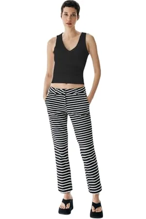 LTB Damen Freizeit-Top Lonoro aus Baumwollmischung Ärmellos mit V-Ausschnitt - Größe XS in Schwarz