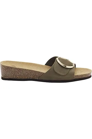 Scholl Damen Amalfi Mule Sandale, Verde, 41 EU