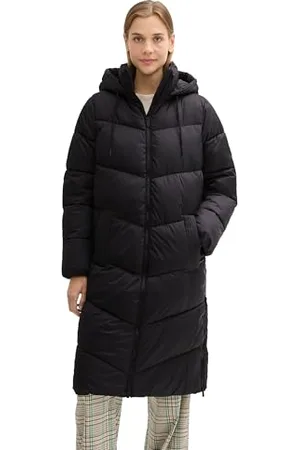 TOM TAILOR Damen Puffer Parka mit Abnehmbarer Kapuze, , L