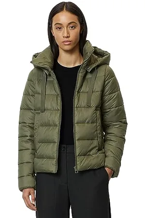 Marc O’ Polo Damen 308085170129_454_32 WOVEN OUTDOOR JACKETS, olive crop, 32 EU