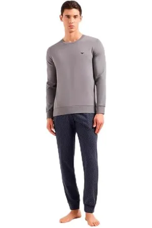 Emporio Armani Herren Pattern Mix Long Pajamas Pyjama-Set, , S