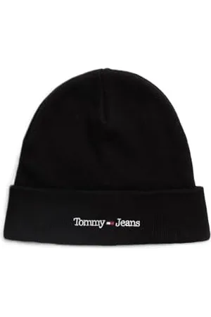 Tommy Hilfiger Herren Strickmütze Sport Beanie mit Logo, (Black), Einheitsgröße