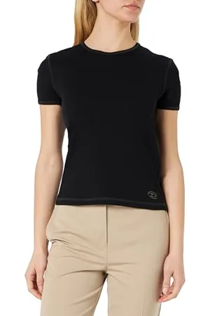 Diesel _T-ELE-Long-N2 MAGLIE_Shirt_Schwarz_M