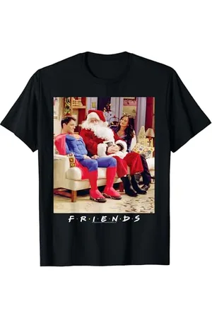 Friends Superman Santa T-Shirt, Unisex, , S, Klassisch, Kurzarm, Crew-Ausschnitt, Small, EU