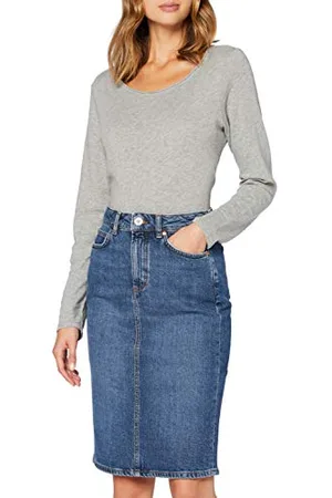 Marc O’ Polo Damen 007921924045 Rock, Blau, 25