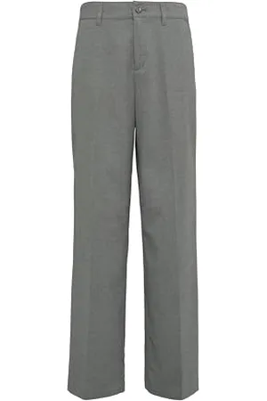 QS by s.Oliver Hose lang mit Bügelfalten, Wide Leg