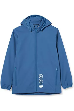 Minymo Unisex-Child Softshell Shell Jacket, Dark Blue, 128
