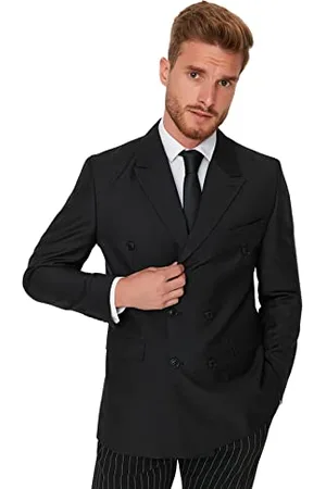 Trendyol Herren Herren Regular Basic Plain Webstoff Jacke Coat, , 50 EU