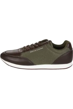 Tommy Hilfiger LO RUNNER MIX ( Niedriger Schnitt (Schuhe) Herren, Braun (Cocoa), 41 EU