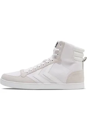 Hummel Unisex Slimmer Stadil Tonal High Sneaker, White 64 465 9001, 37 EU