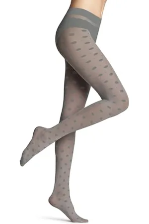 Falke Damen Strumpfhose Snow Dot 25 DEN W Ti transparent gemustert 1 Stück, , M