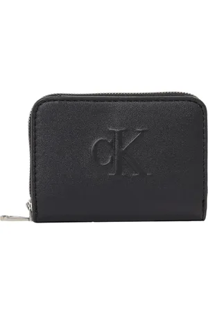 Calvin Klein Damen Geldbörse Sculpted Flap Zip Around Klein, Schwarz (Black), Einheitsgröße