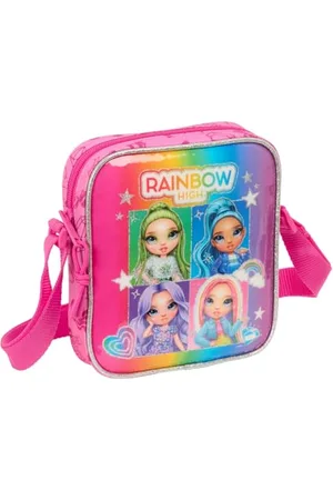 Safta RAINBOW HIGH SHINE Kleine Umhängetasche für Kinder, ideal für Kinder von 5 bis 14 Jahren, bequem und vielseitig, Qualität und Widerstandsfähigkeit, 16 x 4 x 18 cm, , M, Casual
