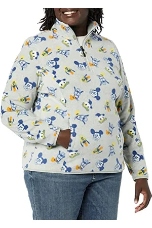 Amazon Disney | Marvel | Star Wars | Princess Damen Polar-Fleece-Mockjacken mit Viertelreißverschluss, , XS